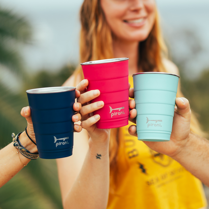 16oz Insulated Stackable Tumbler  - 14 Pack - The Ultimate Beer Pong Set - Mix it up!#color_mix-it-up