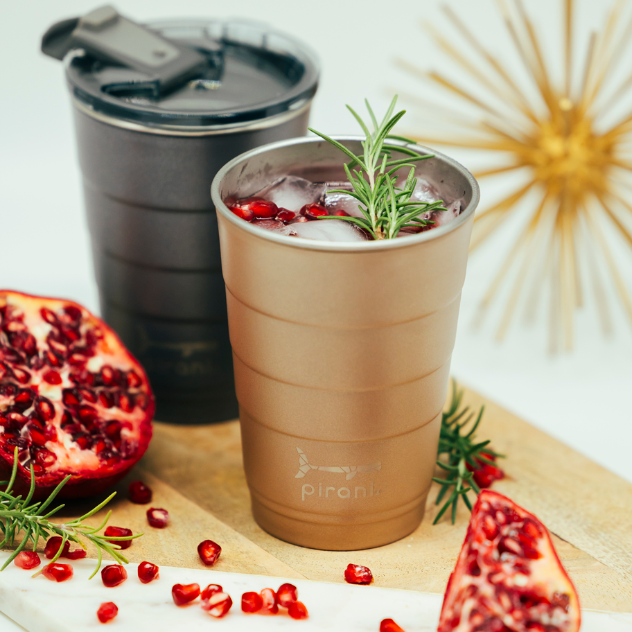 16oz Insulated Stackable Tumbler - 8 Pack - The Big Family Set - Champagne#color_champagne