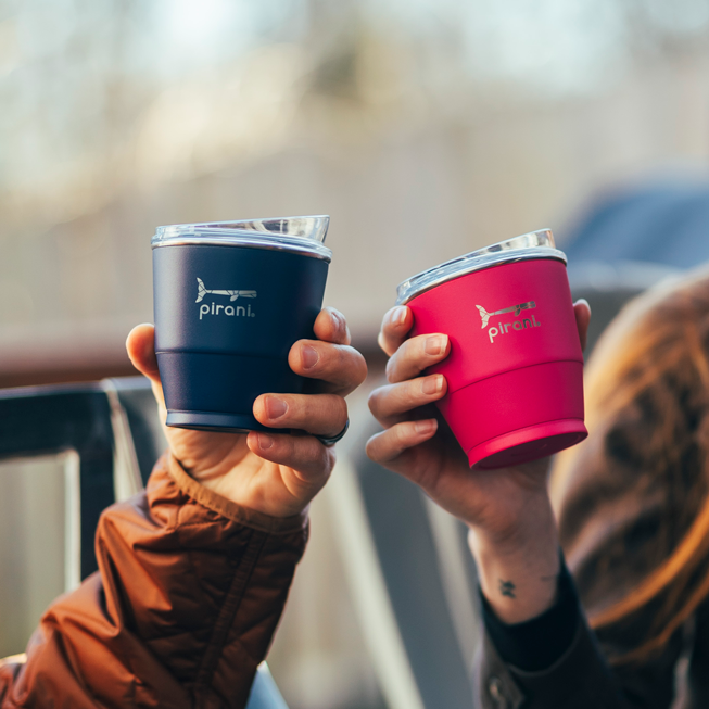 10oz Insulated Stackable Wine and Whiskey Sip and Stacker - The Deep (Navy)#color_the-deep-navy