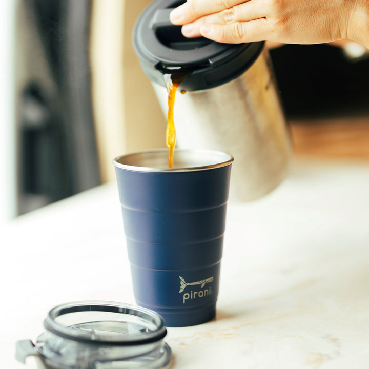 16oz Insulated Stackable Tumbler - The Deep (Navy)#color_the-deep-navy