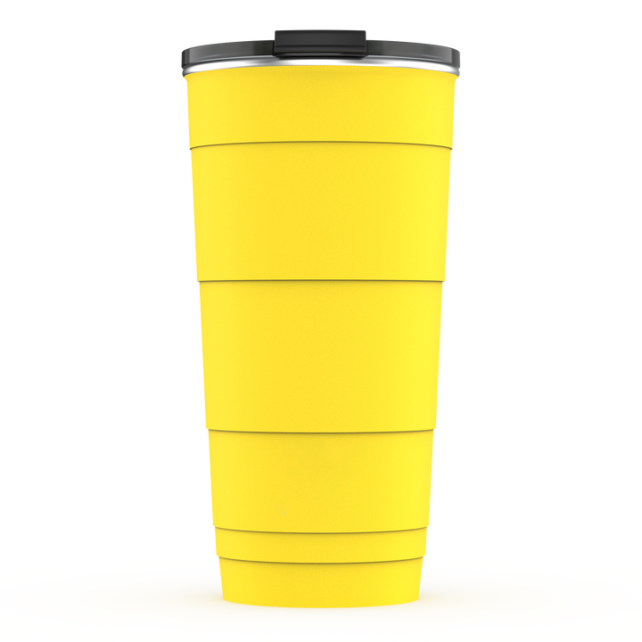 26oz Personalized Insulated Stackable Tumbler - Festival Yellow#color_festival-yellow