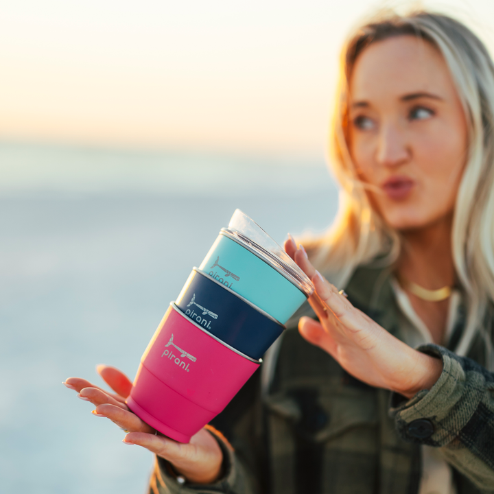 10oz Insulated Stackable Wine and Whiskey Sip and Stacker - Dragon Fruit Fuchsia#color_dragon-fruit